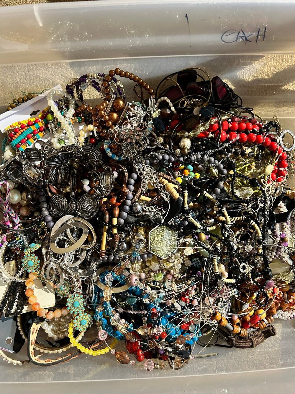 Huge 5.5 lb Jewelry Lot - All Wearable Necklaces, Earrings, Bracelets Resale
